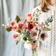 Gry & Sif - Filtblomst - Gren med blade - Mintgrøn