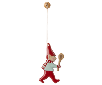 Maileg - Ophæng - Metal - Pixi - Nisse med ske