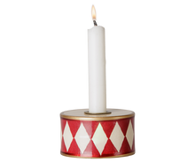 FORUDBESTILLING - Maileg - Lysestage - Tromme - Off White/rød