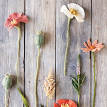 Gry & Sif - Filtblomst - Valmue - Hvid