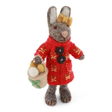 Gry&Sif - Kanin - Lille - Grå pige med jakke og påskekurv