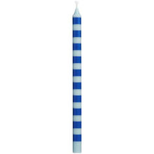 Ib Laursen - Kertelys - Ø 1,3 cm - Stribet - Blå/lyseblå