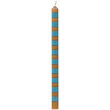 Ib Laursen - Kertelys - Ø 1,3 cm - Mønstret - Stribet - Honey/støvet blå