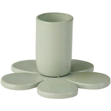 Ib Laursen - Lysestage - Glas - Metal - Blomst - Støvet grøn