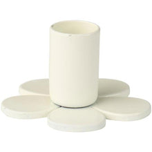 Ib Laursen - Lysestage - Glas - Metal - Blomst - Butter creme