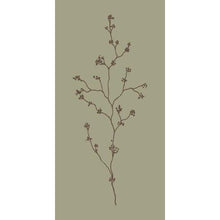 Ib Laursen - Serviet - Mosgrøn m/ blomsterkvist