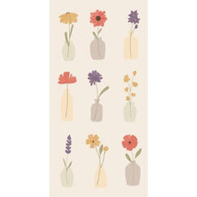 Ib Laursen - Serviet - Blomster i vaser