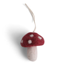Ophæng - Mini svampe - Rød - 5 stk.