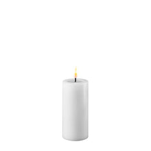 LED Bloklys - Indendørs - Real Flame - Hvid - 5 x 10 cm