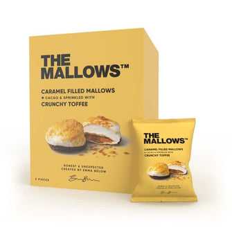 Skumfiduser - Caramel Filled Mallows Crunchy Toffee - Æske med 5 stk.